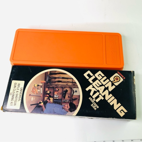 Hoppe's 9 Universal Rifle Shotgun Blackpower Hand Gun Cleaning Kit storage Box - Picture 6 of 9